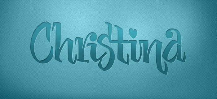 calligraphy — Christina