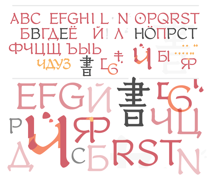 oriental japanese font — восточный шрифт, японский, китайский