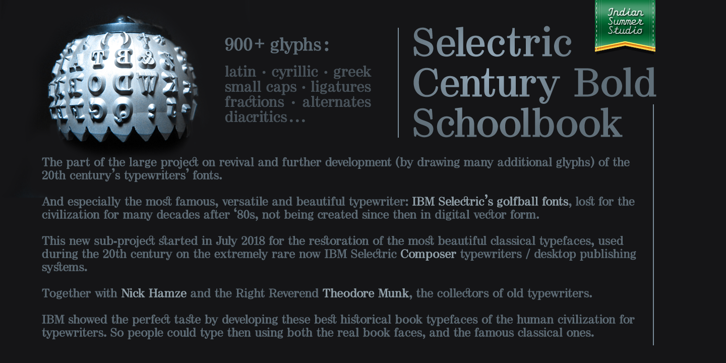 Selectric Century Bold Schoolbook