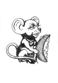 Елена — мышка с сыром — 2007dec28 — рисунок карандашом