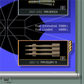 эскиз интерфейса для переиздания авиасимулятора F-19